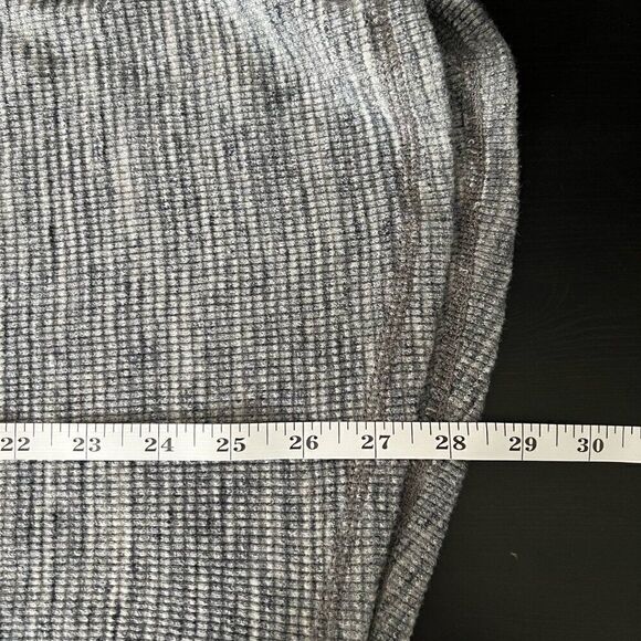 Lucky Brand Mens Polo Shirt Pullover Large Gray 1/4 Button Thermal Henley Cotton - Picture 13 of 13